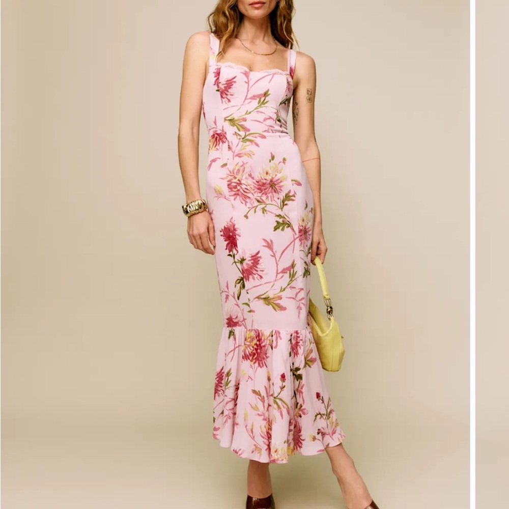 Reformation Irisa Dress - Chrysanthemum (size 4)